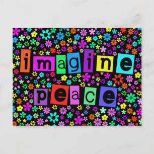 Cartão Postal Cartão-postal Imagine a paz