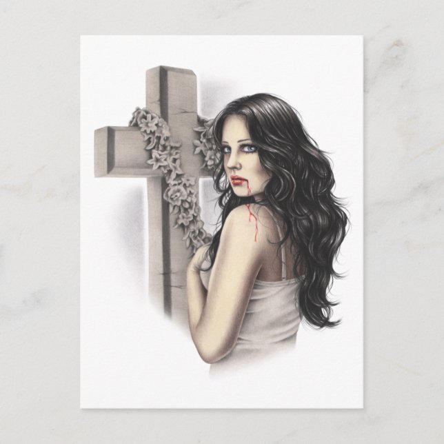 Cartão Postal Cartão-postal imperdoável de Vampiro Sinner (Frente)