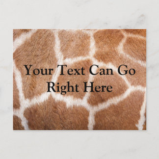 Cartão Postal Cartão-postal Impressão Giraffe