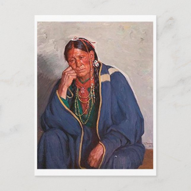 Cartão Postal Cartão-postal indiano americano (Frente)