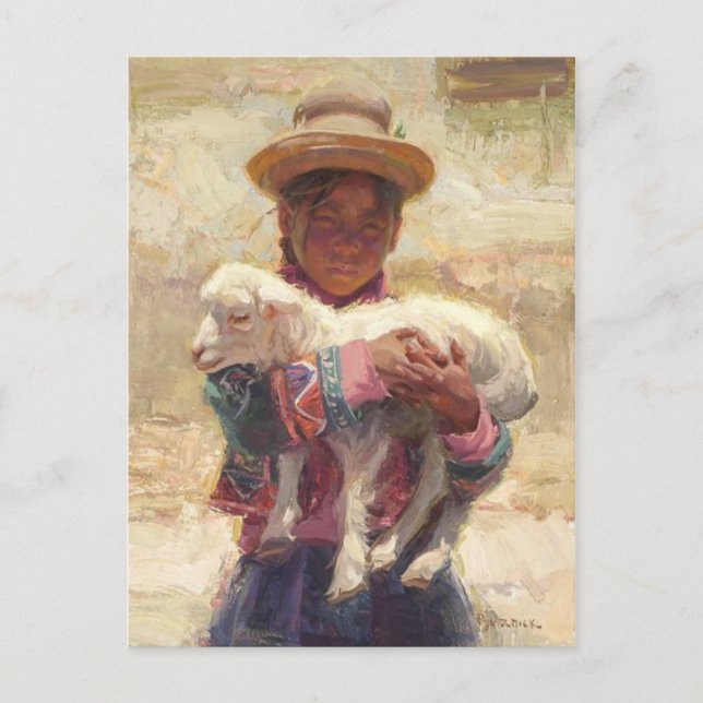 Cartão Postal Cartão-postal indiano americano (Frente)