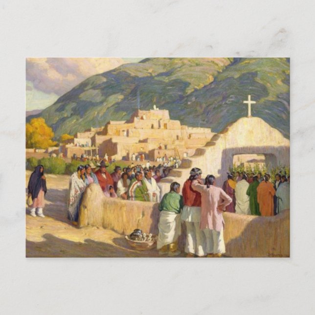 Cartão Postal Cartão-postal indiano americano (Frente)