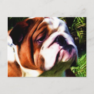 Cartão Postal Cartão-postal inglês para Buldogue