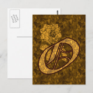 Cartão Postal Cartão-postal inicial ou Dourado
