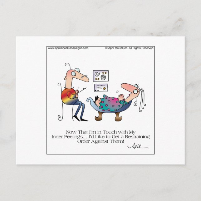 Cartão Postal Cartão-postal INNER FEELINGS de abril McCallum (Frente)