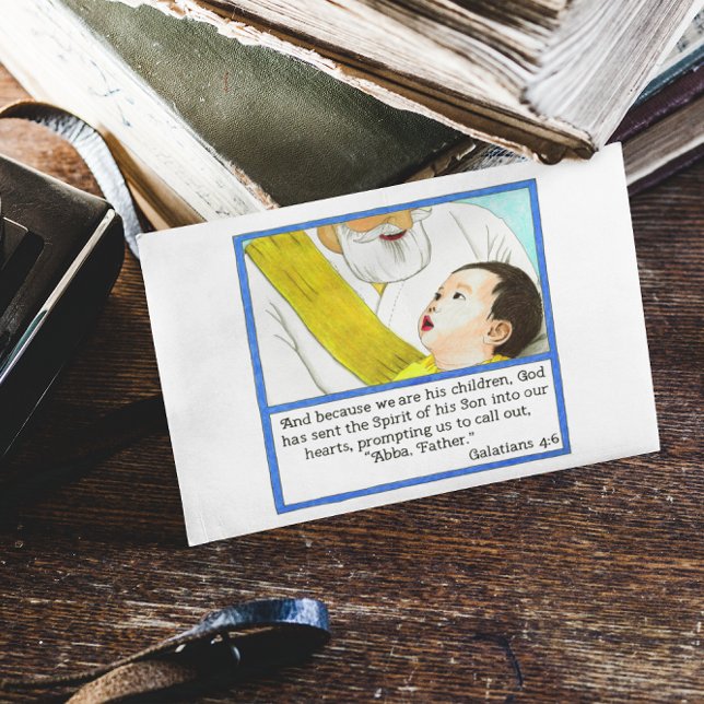 Cartão Postal Cartão-postal Inspiracional Abba Padre (Criador carregado)