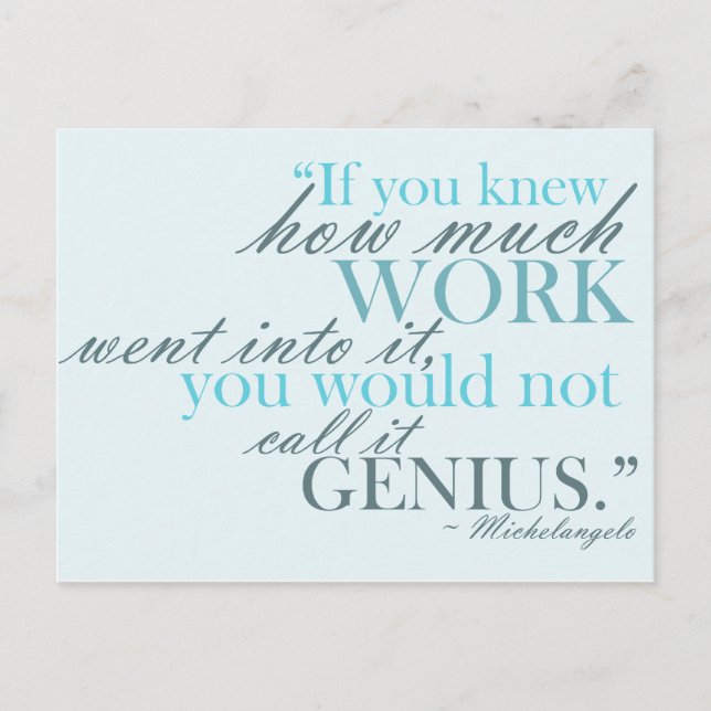 Cartão Postal Cartão-postal Inspiracional Artista (Frente)