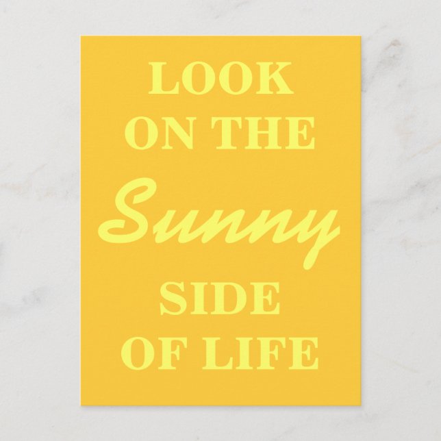 Cartão Postal Cartão-postal Inspiracional - Olhe para o lado ens (Frente)