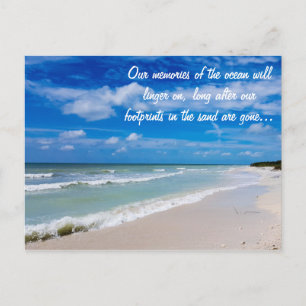 Cartão Postal Cartão-postal inspirado na praia da Flórida
