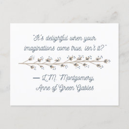 Cartão Postal Cartão-postal inspirado por Anne of Green Gables