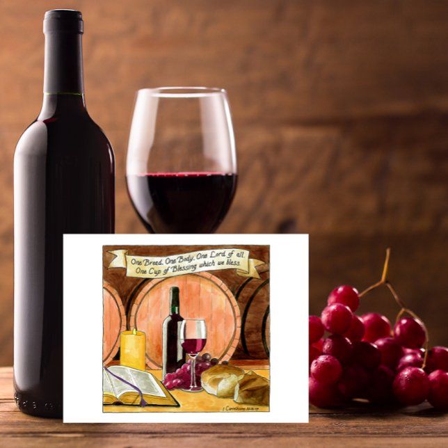 Cartão Postal Cartão-postal Inspirador com um Corpo Um Pão (Criador carregado)