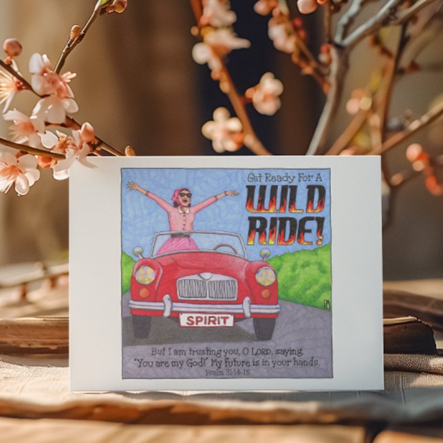 Cartão Postal Cartão-postal Inspirativo de Corrida Selvagem (Criador carregado)