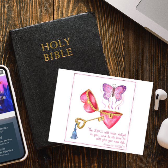 Cartão Postal Cartão-postal Inspirativo de Nova Vida (Criador carregado)