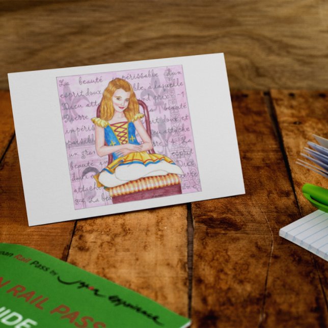 Cartão Postal Cartão-postal Inspirativo Silencioso com Escritura (Criador carregado)