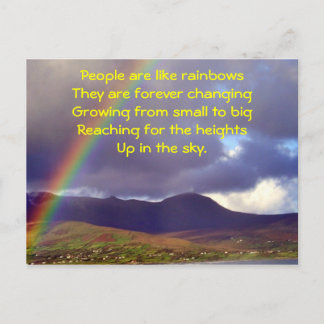 Cartão Postal Cartão-postal irlandês Rainbow