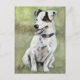 Cartão Postal Cartão-postal Jack Russell Terrier Dog Art