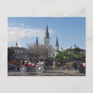 Cartão Postal Cartão-postal Jackson Square-New Orleans
