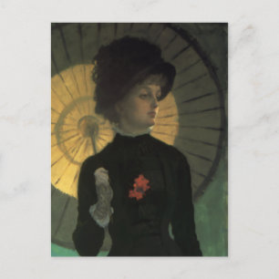 Cartão Postal Cartão-postal James Tissot Newton Parasol