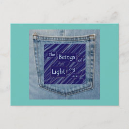 Cartão Postal Cartão-postal jeans de soquete de Design leve