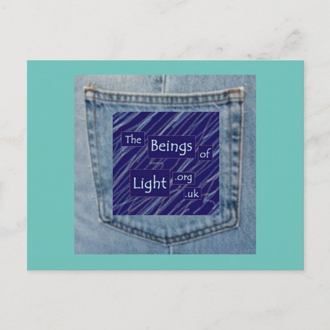 Cartão Postal Cartão-postal jeans de soquete de Design leve (Frente)