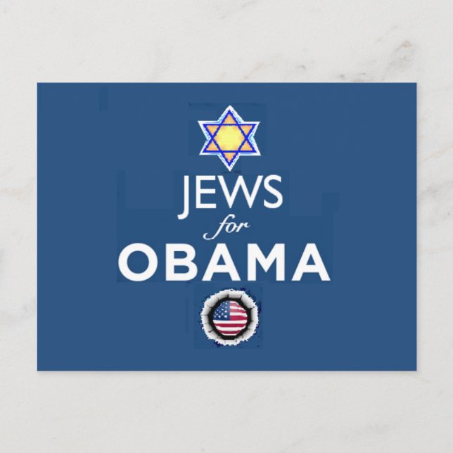 Cartão Postal Cartão-postal JEWS OBAMA (Frente)