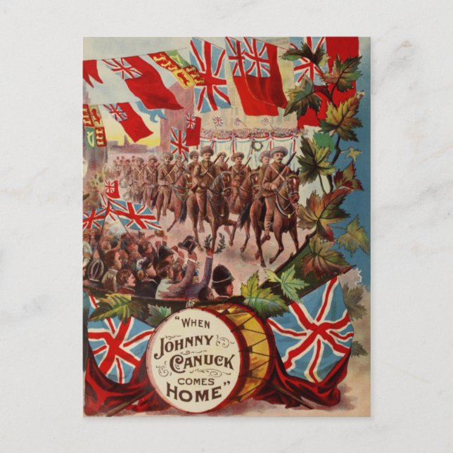 Cartão Postal Cartão-postal "Johnny Canuck" (Frente)