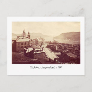 Cartão Postal Cartão-postal, John's da Rua, Terra Nova, em 1910
