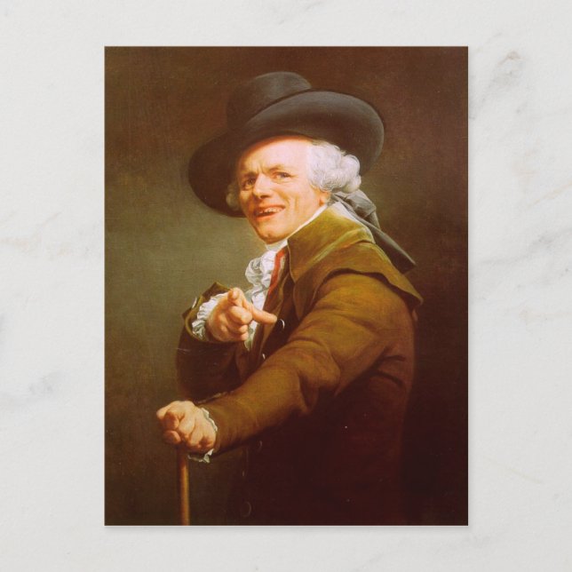 Cartão Postal Cartão-postal Joseph Ducreux Personalizável (Frente)