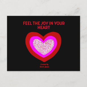 Cartão Postal Cartão-postal Joyful Heart