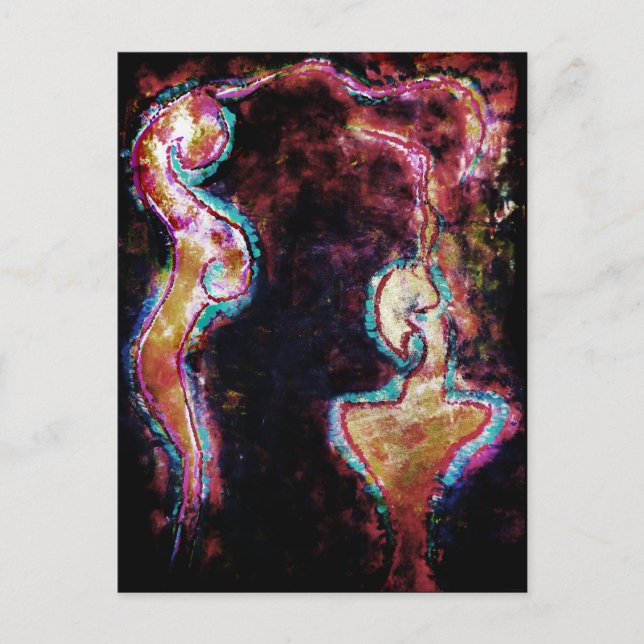 Cartão Postal Cartão-postal JTG Art "Primeira Impressão" (Frente)