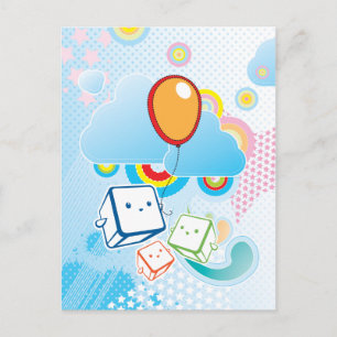 Cartão Postal Cartão-postal Kawaii