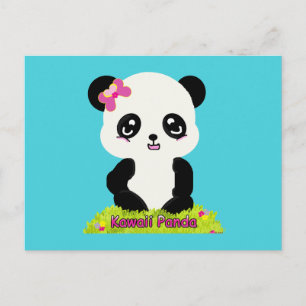 Cartão Postal Cartão-postal Kawaii Panda