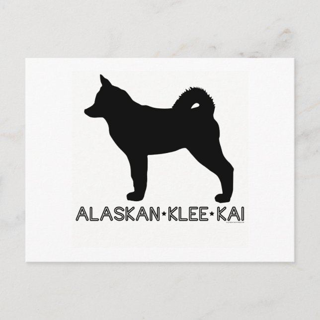 Cartão Postal Cartão-postal Klee Kai do Alaska (Frente)