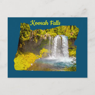 Cartão Postal Cartão-postal Koosah Falls Oregon