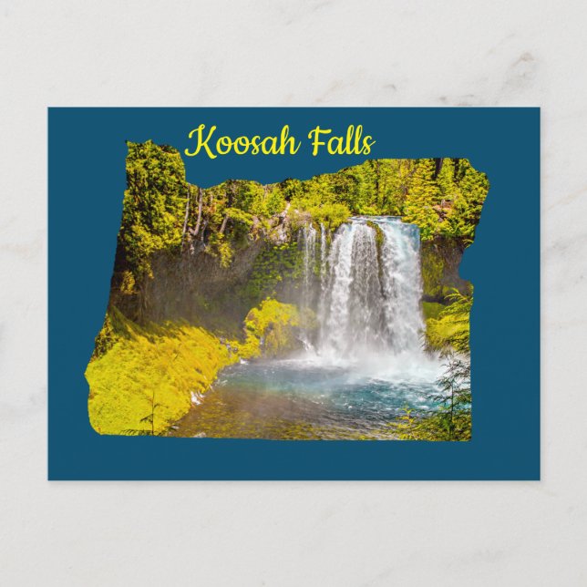 Cartão Postal Cartão-postal Koosah Falls Oregon (Frente)