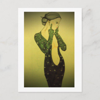 Cartão Postal Cartão-postal Lady Givebird