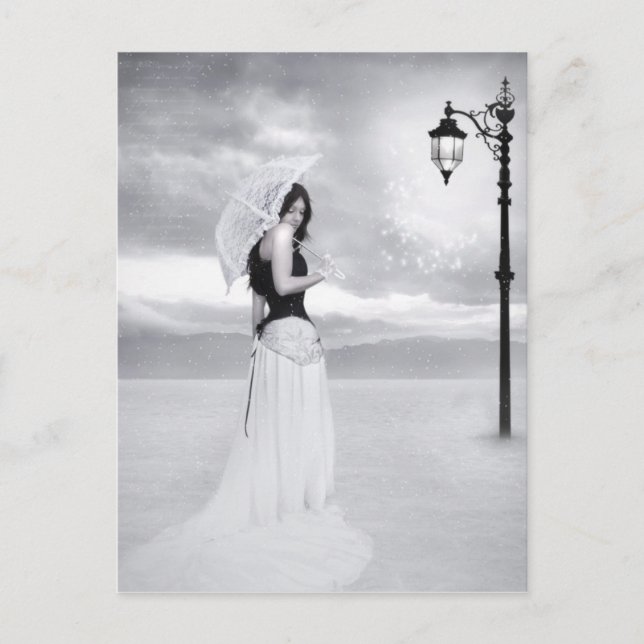 Cartão Postal Cartão-postal "Lady Snowflake" (Frente)