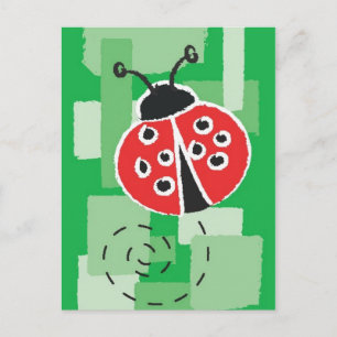 Cartão Postal Cartão-postal LadyBug
