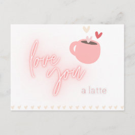 Cartão Postal Cartão-postal Latte Love
