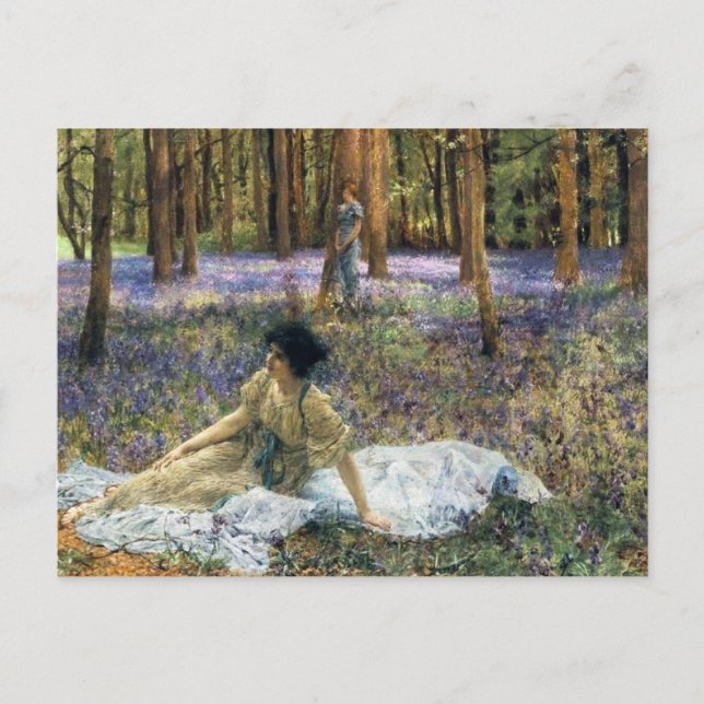 Cartão Postal Cartão-postal Lawrence Alma Tadema Bluebells (Frente)