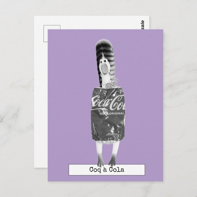 Cartão Postal Cartão-postal legal de frango de borracha (Frente/Verso)