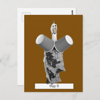 Cartão Postal Cartão-postal legal de frango de borracha