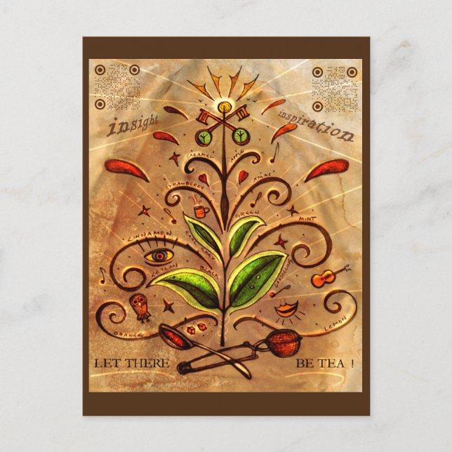 Cartão Postal Cartão-postal 'Let Hbe Tea' (Frente)