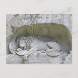 Cartão Postal Cartão-postal Lion Monument Lucerne