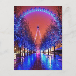 Cartão Postal Cartão-postal Londres Feliz-Go-Round