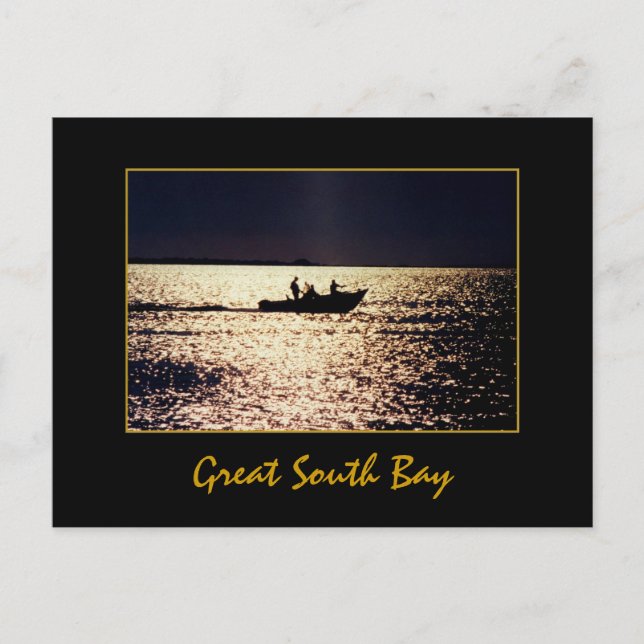 Cartão Postal Cartão-postal 'Lone Boater at Twilight' (Frente)