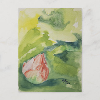 Cartão Postal Cartão-postal Lotus de Aquarela