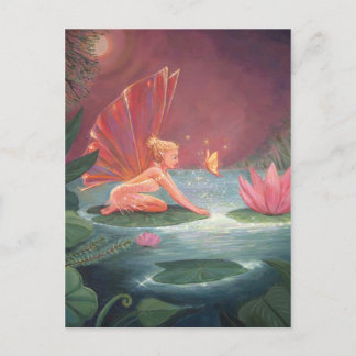 Cartão Postal Cartão-postal Lotus Pond Fairy