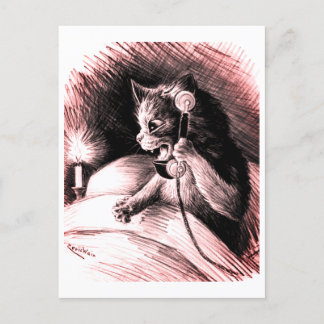 Cartão Postal Cartão-postal Louis Wain do Cat
