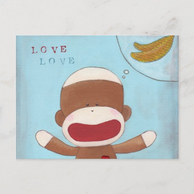 Cartão Postal Cartão-postal Love & Bananas (Frente)
